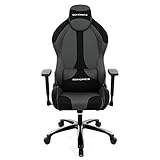 Verstärkter Rahmen & Fuß: 1,5 mm dicker Stahlrahmen und verbreiteter 5-Stern-Fuß mit eingebauter Stahlplatte sorgen für eine hohe Belastbarkeit (bis zu 150 kg); nicht lösbare Schrauben geben Stabilität