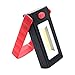 Produktbild Forepin® Tragbar COB LED Fluter Handscheinwerfer Strahler 300 Lumens Arbeitslicht Flutlicht Handlampen mit Magnethaken und Stützgestell für Camping, Reisen, Haus und Dringend Verwenden - Rot
