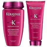 Kerastase - Coffret Cadeau série limité - Gamme Resistance - Bain Chromatique, shampooing multi-procteur 250ml & Fondant Chromatique, système capture advanced 200ml - kit de soin pour cheveux colorés