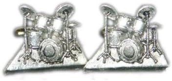 Pewter Drum Kit Cufflinks - PC11