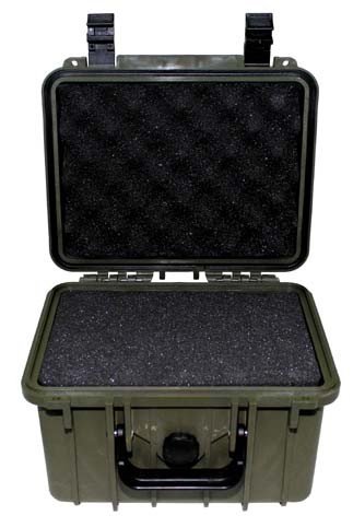 Box, Kunststoff, wasserdicht, 26,7×23,9×17,6 cm, oliv - 2