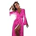 Price comparison product image Women Lingerie, Women Sexy Lace Nightdress Perspective Robe Lingerie Nightwear by Hmeng (Hot Pink, XL)