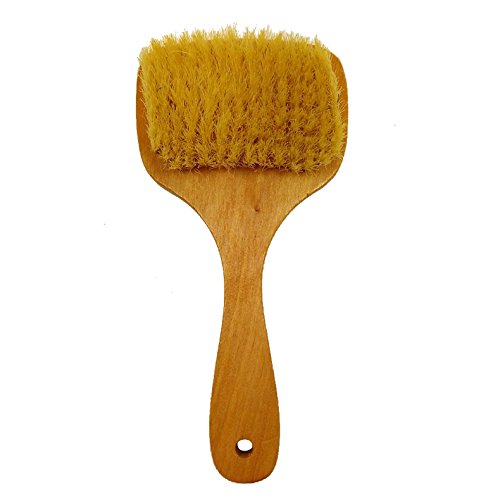 Tenflyer Keratin Care Brush and Beauty SPA Massager Massage Brush Bath Brush with Coconut Bristles and Short Shaft