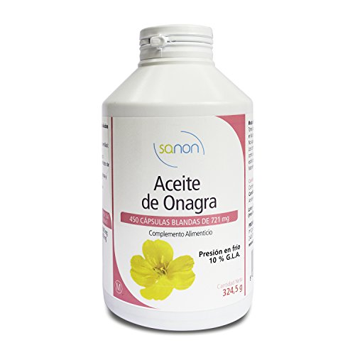 SANON Aceite de Onagra 450 cápsulas de 721 mg