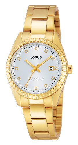 Lorus Damen-Armbanduhr XS Classic Analog Quarz Edelstahl beschichtet RJ282AX9 Lorus Damen-Armbanduhr XS Classic Analog Quarz Edelstahl beschichtet RJ282AX9