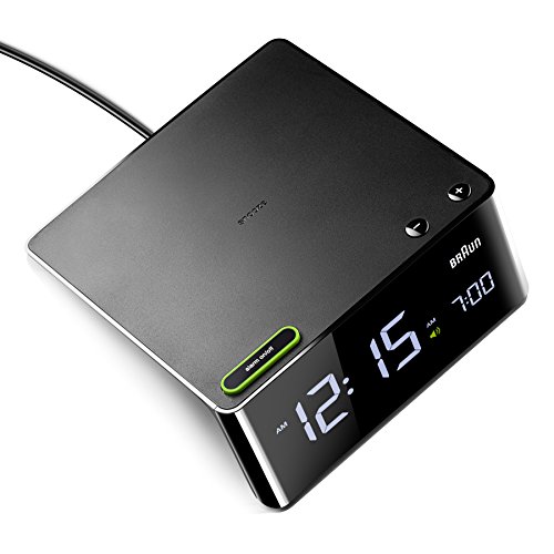 BRAUN ALARM CLOCK BLACK INCL. DC ADAPTOR 220VOLT - 4