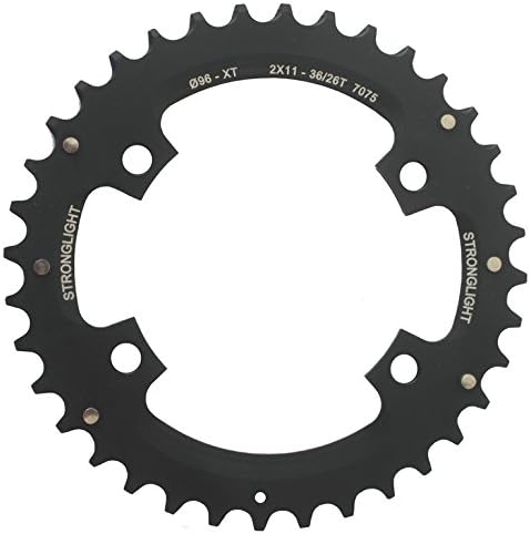 Stronglight Unisex – Adult's MTB 2x11 Chainring, Black, 1 size
