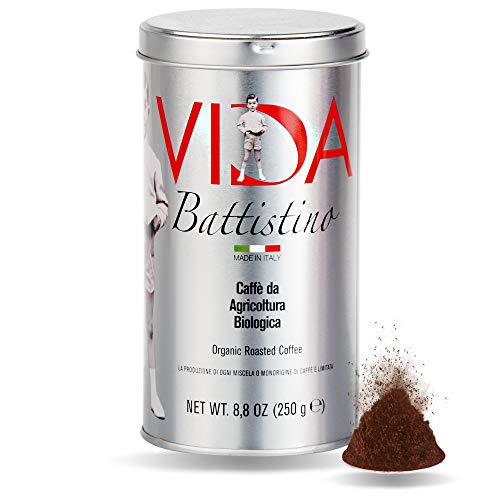 BATTISTINO VIDA - 250g - caffe' BIOLOGICO macinato (250g * 6 barattoli)
