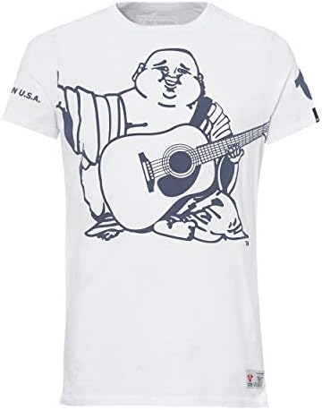 True Religion Mens Oversized Buddha T-Shirt White