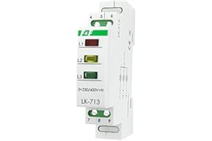 Phase Control 3 x 230 V + N Phase Lamp Phase Tester Control Lamp Light Detector LK-713K Green / Yellow / Red 3 Phase F&F 6011