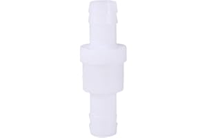 JENNGAOO 12mm 1/2"Zawór zwrotny Plastikowy zawór zwrotny jednokierunkowy Zawór zwrotny jednokierunkowy do wody, paliwa gazowego, ciekłego powietrza