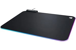 ‎ROCCAT Roccat Sense AIMO Gaming Mauspad - AIMO LED Beleuchtung, Höchstmaß an Präzision, gummierte Unterseite, (350 mm x 250 mm x 3,5 mm), schwarz
