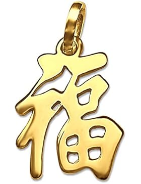 CLEVER SCHMUCK Goldener Anhänger chinesisches Zeichen für