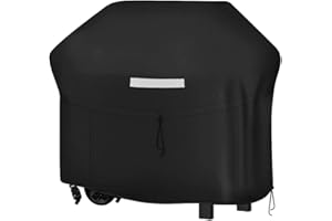 OZYAN Barbecue Cover, 210 Oxford Gas BBQ Grill Covers, Waterproof Heavy Duty Barbecue Cover Outdoor Gas BBQ Cover, Rip-proof/Dust-Proof/UV Protection with Storage Bag(77x66x122cm)