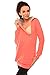 Purpless Maternity 2in1 Pregnancy and Discreet Nursing Hoodie with Zips 9052 (UK 12, Coral)