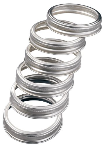 Leifheit 36401 Schraubringe, für Gläser, 12 Stück