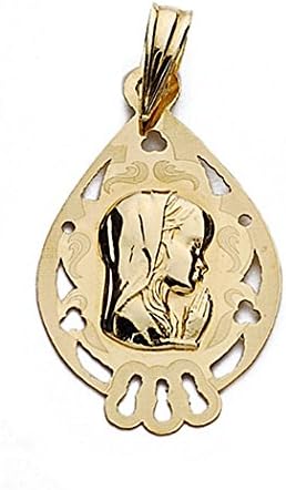 18k gold medal Virgin Nina 22mm. tears shed [9007]