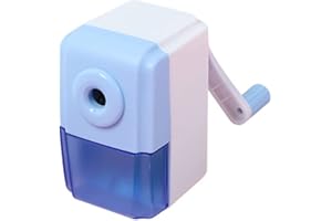 QIRUIRED Pencil Sharpeners Manual Sharpener Desktop Colored Pencil Sharpener Handheld Children Kids Gift School Stationery Office Students Supplies (Blue)