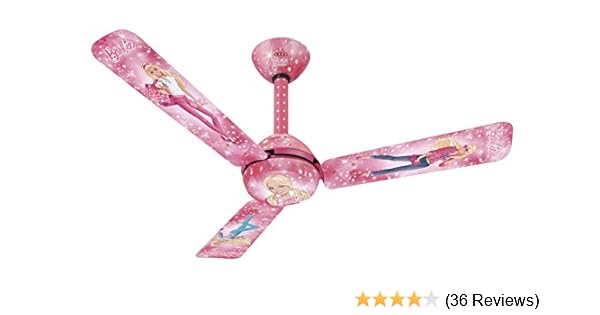 Buy Usha Kids Everyday Barbie 1200mm 75 Watt Ceiling Fan Pink
