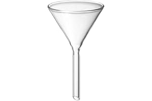 Demarkt Glastrichter Durchmesser 60 mm Trichter aus Glas Trichter aus AR-Glas, für Labor und Haushalt