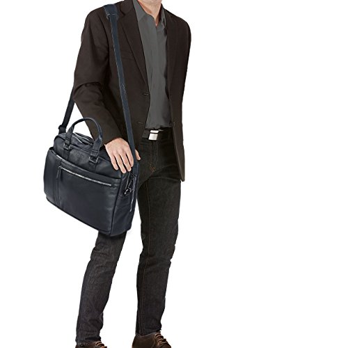 STILORD  Nico  Vintage Umh  ngetasche Leder Herren Damen 15 6 Zoll Laptoptasche gro   Aktentasche Arbeit B  ro Uni echtes Rindsleder  Farbe schwarz