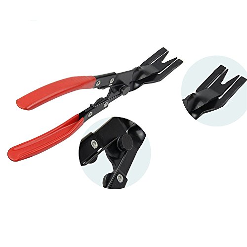 2 PCS Clip Zange, Verschluss Zangen-Set, Verschluss Entferner Steel Trim Panel Clip Staple Polsterung Entfernung Zange zerlegen Fahrzeug Repair Kits für Auto Tür - 7