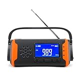 ● Unser hochwertiges Kurbel Wetter Radio ist für Katastrophenvorsorge und extreme Wetterbedingungen ideal. Dieses praktische Werkzeug Notfunk ist ausgestattet mit weißen Lichtern helle Licht geben, wenn Stromausfälle schwer und ein eingebauten in 4000 mAh Lithium-Batterie getroffen, einfach die Aufmerksamkeit der Menschen mit SOS Alarm zu fangen ..