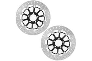 TARAZON Coppia di dischi freno anteriori rotondi per Kawasaki Ninja ZX6R ZX600F 95-97 /ZX600G 98-01 /ZX600J 04-08/ ZX12R 2004-2006/ ZX9R 1998-1999 /Z1000 03-06/ ZZR600 04-08 /GTR1000 1994-2006