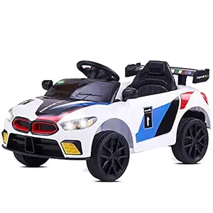Baybee Drift Baby Toy Car Rechargeable Battery Operated Ride-On Car for Kids to Drive Baby with 6V Battery, Sports Car,Baby Big Car for Boys & Girls Age 1 to 3 Years (White)