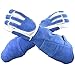 Produktbild WJHW Gants de Manipulation des Animaux Pour Chien Chat oiseau Serpent Perroquet lézard, Anti-Morsure/Scratch animaux Sauvages Plus Long Épaissie Protection Vache en Cuir gants,Blue,L