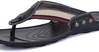 NTX/ Men's Shoes Casual Leather Flip-Flops Black / Blue , black-us7 / eu39 / uk6 / cn39 , black-us7 / eu39 / uk6 / cn39