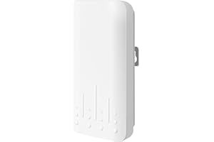 HENLSON Outdoor WLAN Verstärker Wetterfester, IP65 WiFi Repeatermit AP Modus, 2.4Ghz 300 Mbit/s WiFi Expander,Eingebaute versteckte Antenne, Arbeitstemperatur -40℃—70℃，POE Stromversorgung (Kalkweiß)