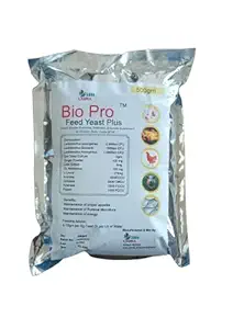 BIOPRO Feed Yeast Plus -Growth Boosting Prebiotics, Probiotics with high CFU,Ginger Powder,Live Yeast, Liver Extracts & enzymes for Poultry and Cattles