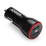 Anker Car Charger 24W / 4.8A Dual USB Car Adapter Travel Car Charger PowerDrive 2 for iPhone 7/ 6 / 6 Plus/ 6s / 6s Plus, iPad Pro / Air 2 / mini 3, Samsung Galaxy Note 5/4, S Series & Edge Models; LG G4 / G5; Google Nexus 5X 6P; and Other iOS and Android Devices (Black)