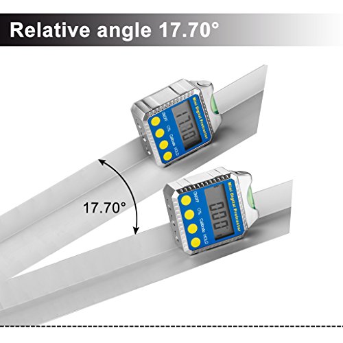 Excelvan® Bevel Box Digital Mini Winkelmesser Horizotal Neigungs- Messgerät LCD Display - 3