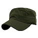 Produktbild feiXIANG Klassisch Unisex Baseball Caps Schlicht Vintage Baumwolle Hut Verstellbar (Freie Größe, Armeegrün)