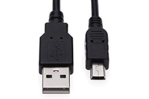 KEPLE Mini USB Kabel 5m Ladegerät Kompatibel mit Garmin Nuvi 1490TV, 1490LMT, 2585TV, 2589LM, 2597LM, 2597LMT, 2598LMT-D, 2599LMT-D, 2659LM, Garmin VIBR, VIRB Elite, VIRB X Sat Nav GPS Navigation