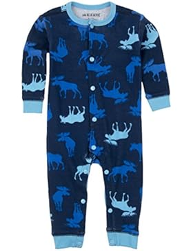 Hatley Baby-Jungen Spieler Lbh Infant Romper-Blue Moose