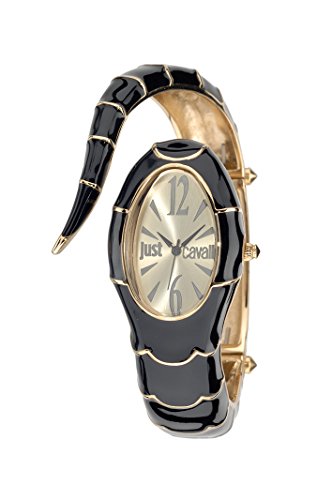 Just Cavalli r7253153508 - Reloj de cuarzo para mujer, con correa de acero inoxidable, color negro