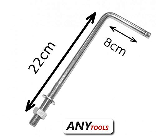 Preisvergleich Produktbild Zaunriegelhalter komplett 220mm