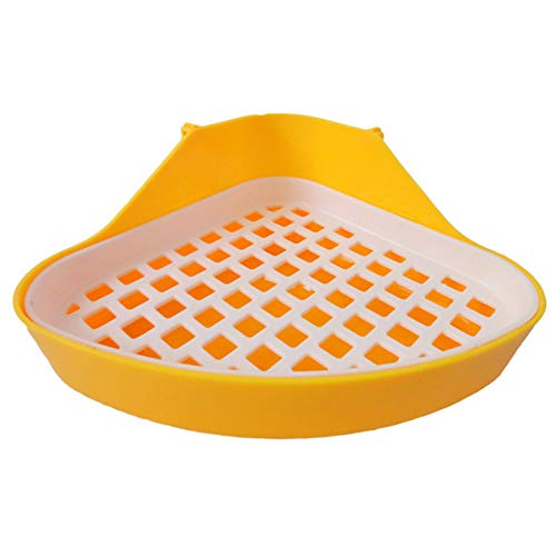 HEXIN Mascota pequeña Rata WC Cuadrado Potty Entrenador rincón Cama litera Caja Pet pequeño Animal