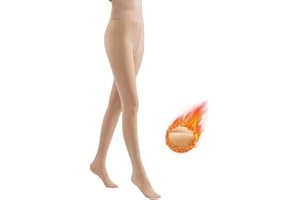 FQQF Calze Termiche Donna,Classico Tinta unita Collant Termici Donna,Collant Invernali a Vita Alta,Adatto a -5~10°C(23~50°F),Calzamaglia Termica Donna,Adatto a Persone di Peso Compreso Tra 40~70kg