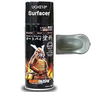 SAMURAI KUROBUSHI Spray Paint 1K Primer Undercoat #UCH210*- Surfacer Grey (D-I-Y)