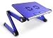Produktbild Lavolta DJ-Laptopständer mit Lüfter (für DJ-Mixer, Controller, Verstärker, Karaoke-Anlage, CD-, MP3- und MIDI-Player), Blau