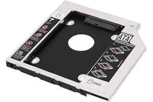 NIGUDEYANG 2ème Disque Dur HDD SSD SATA Optique Baie Cadre Caddy pour HP ZBook 15 17 Workstation Swap SU-208CB DVD Odd
