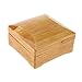 Produktbild F Fityle Holz Uhrenbox Fall Schmuck Armband Display Collection Box Fall Aufbewahrungsbox - 10 x 10 x 5 cm