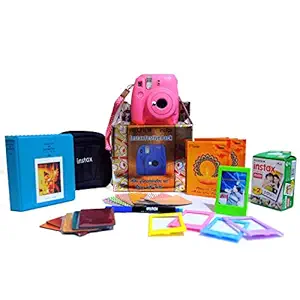 Fujifilm Instax Mini 9 Festive Pack Instant Camera (Flamingo Pink)