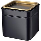IKEA Kapaklı Saklama Kutusu &Ccedil;ay-Kahve Kutusu 10x10x10 cm Siyah