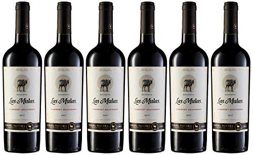 Las Mulas Cabernet Sauvignon, Vino Tinto, 6 botellas de 75 cl - Total: 450 cl