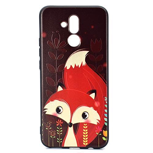 Preisvergleich Produktbild Neo Silikon Hülle Komplettschutz [Scratch-Resistant],Kreativ Niedliche Cartoon Malerei Silikon Schutzhülle / Cover Soft Ultra Dünn Kirstall Gel TPU Protective back für Huawei Mate 20 Lite